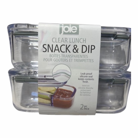 Joie Other - Joie Clear Snack and Dip Containers Set of 2